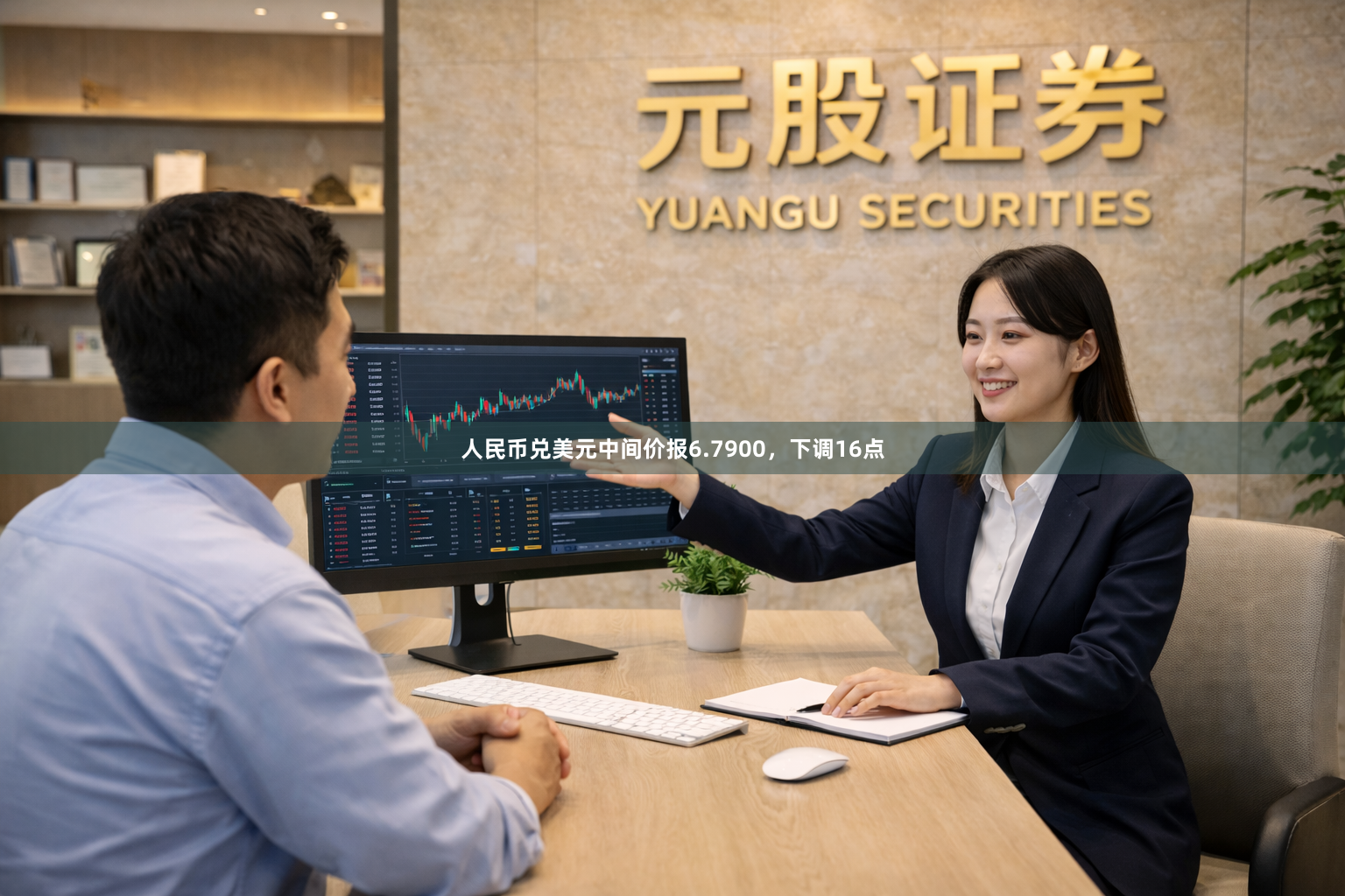 人民币兑美元中间价报6.7900，下调16点