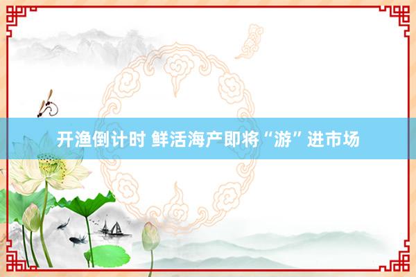 开渔倒计时 鲜活海产即将“游”进市场