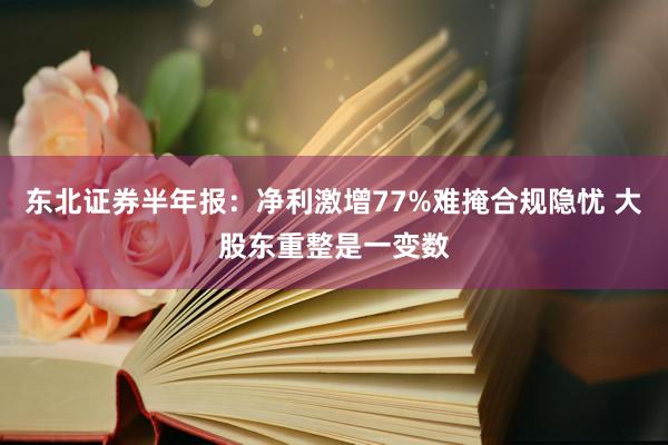 东北证券半年报：净利激增77%难掩合规隐忧 大股东重整是一变数