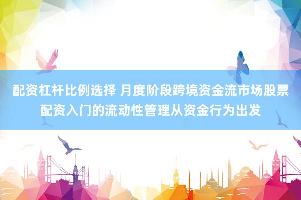 配资杠杆比例选择 月度阶段跨境资金流市场股票配资入门的流动性管理从资金行为出发